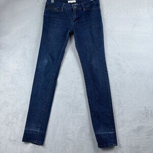 2.1 Denim Jeans Skinny Leg Womens Size 30 Mid Rise Medium Wash Denim Blue